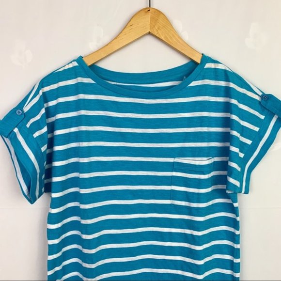 Van Heusen Retro Striped Cotton Pocket Tee - Picture 3 of 8